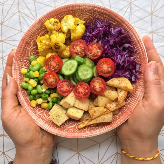 Rainbow Veggie Salad Bowl