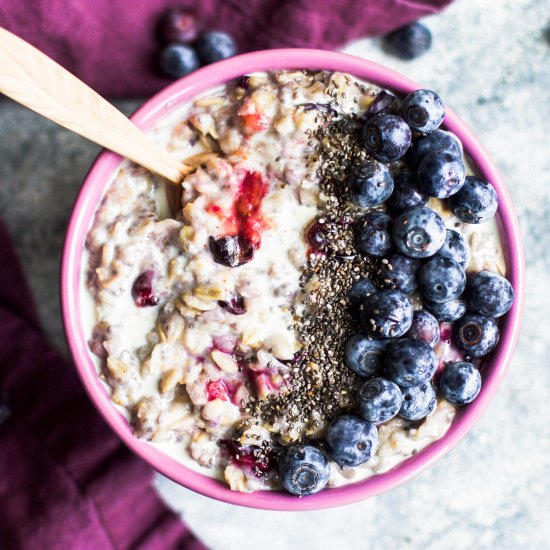 Blueberry Vanilla Oatmeal