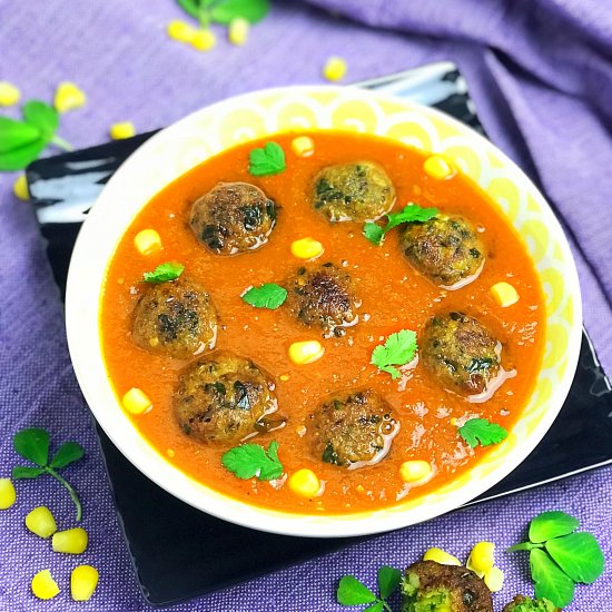 Methi Sweetcorn Kofta