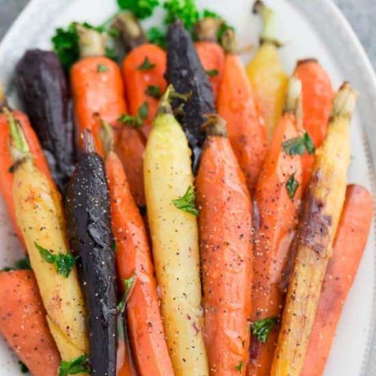 Honey Roasted Carrots with Herbs