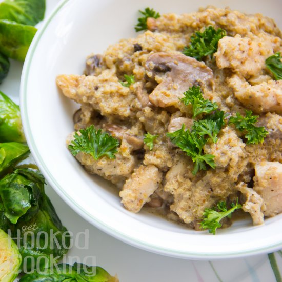 Creamy Mushroom Quinoa