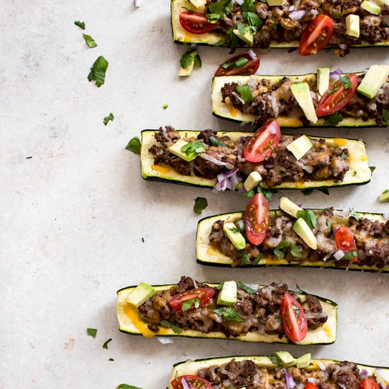 Taco Zucchini Boats