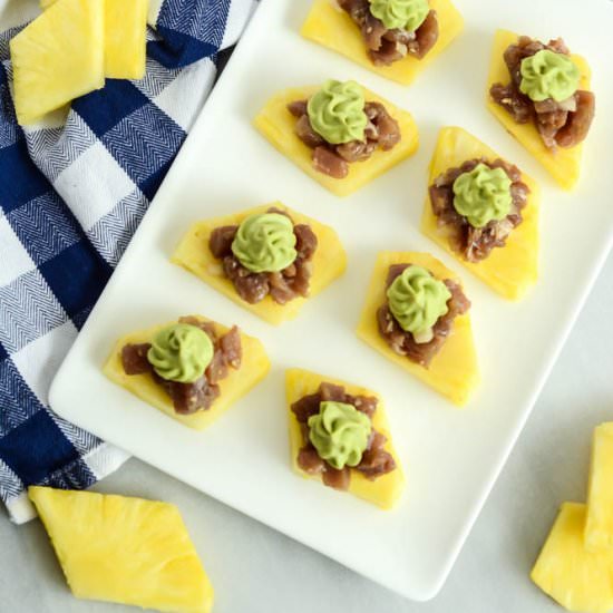 Ahi Poke Pineapple Bites