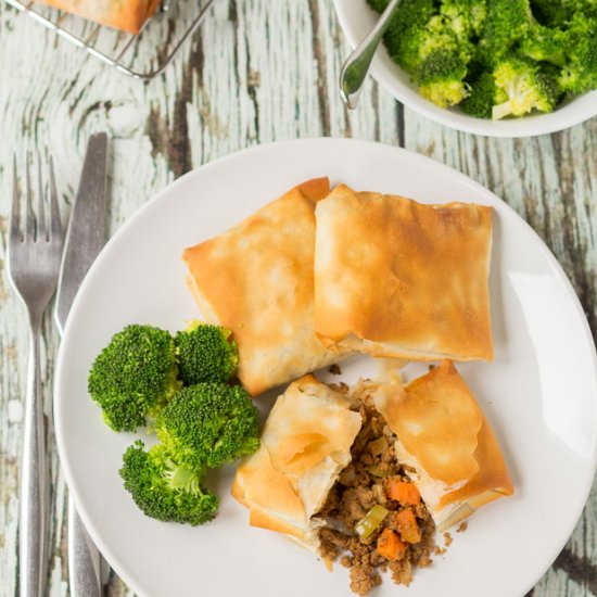 Spiced Quorn Filo Pastry Parcels