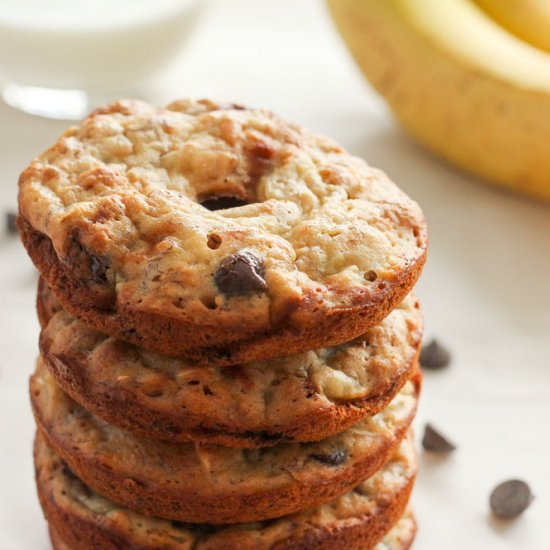 Healthy Donuts with Chocolate Chips