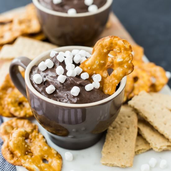 Hot Chocolate Cheesecake Dip