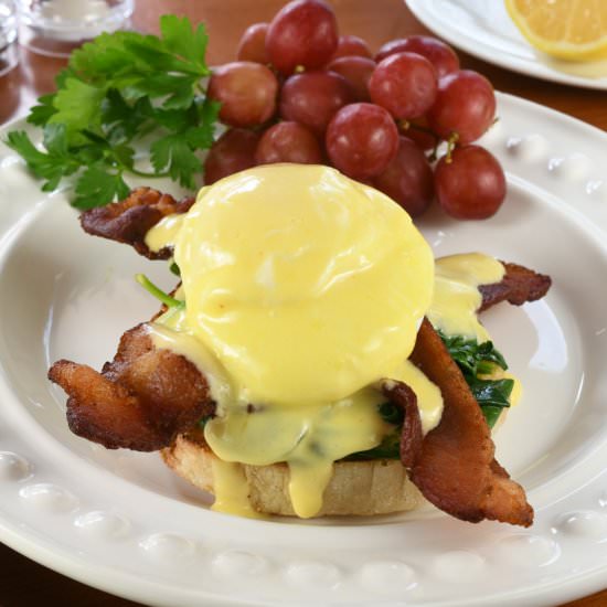 Eggs Florentine with Bacon