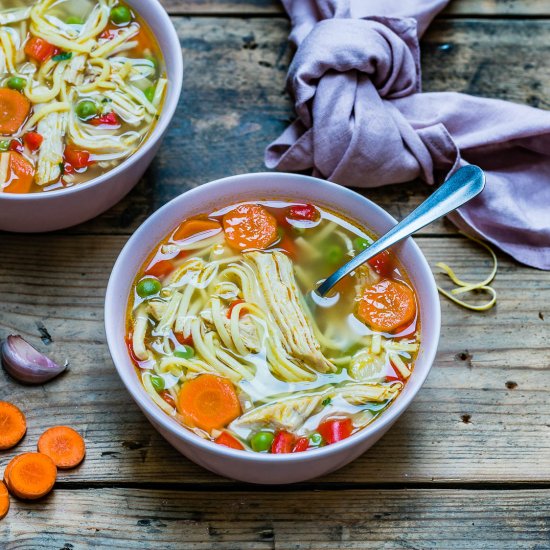 Leftover Turkey Noodle Soup