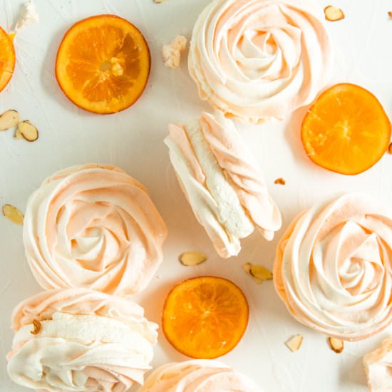 Almond Orange Meringue Tarts