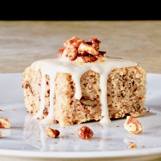 Gluten-Free Vegan Maple-Walnut Cake