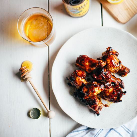 Honey Harissa Chicken Wings