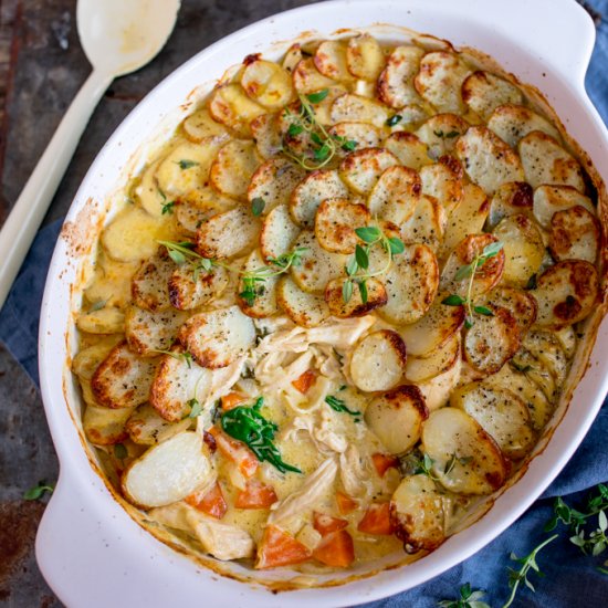 Creamy Chicken and Potato Bake