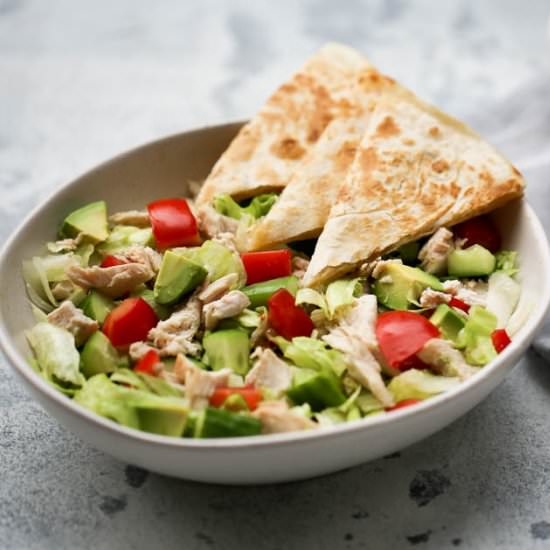 Chopped Chicken + Quesadilla Salad