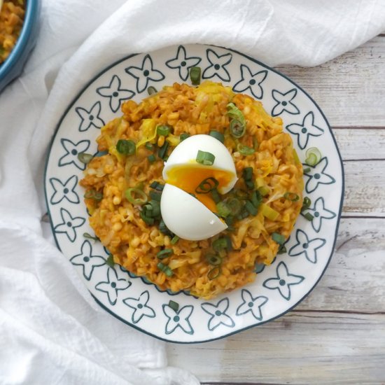 Truffle Leek Mushroom Risotto