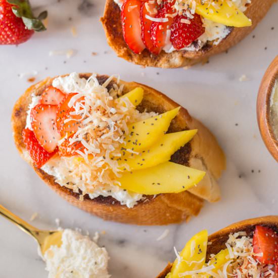 Strawberry Mango Cinnamon Toast