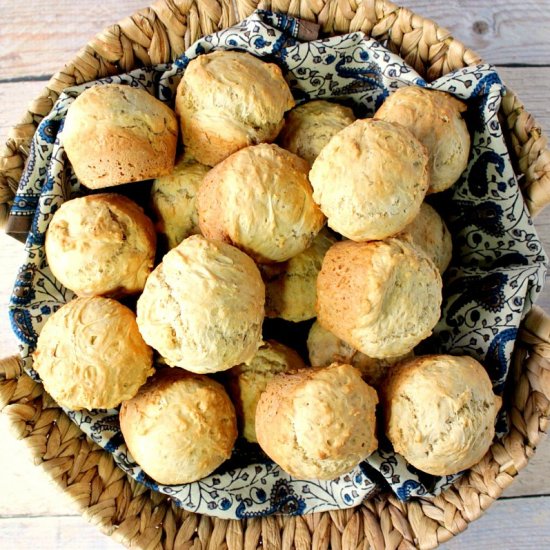 One Bowl Beer Bread Biscuits