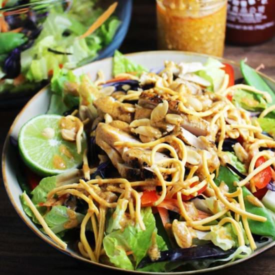 Asian Salad with Peanut Dressing