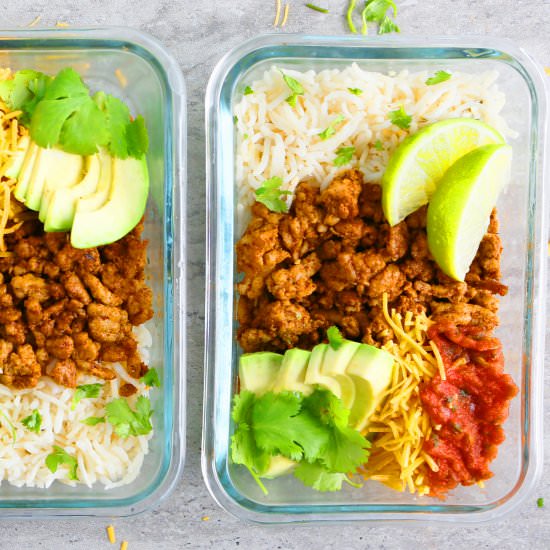 Chicken Burrito Bowl Meal Prep