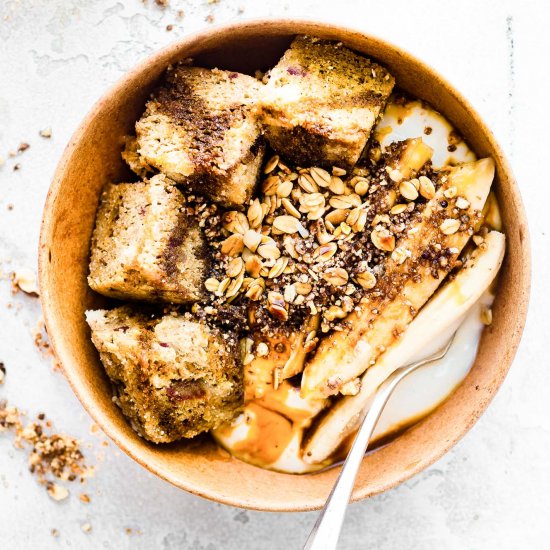 Sticky Date Cake Yogurt Bowls