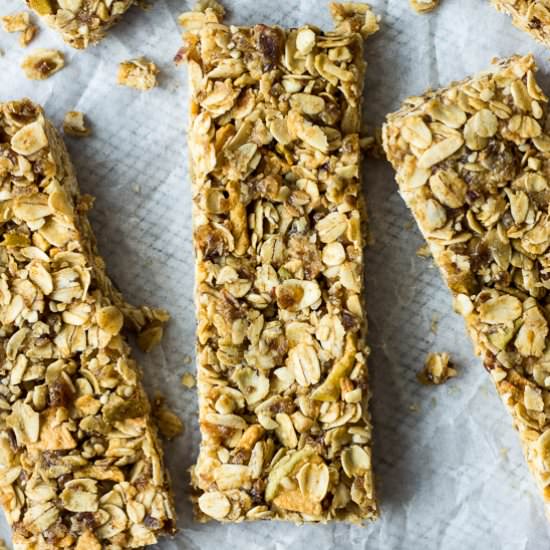 No Bake Apple Granola Bars