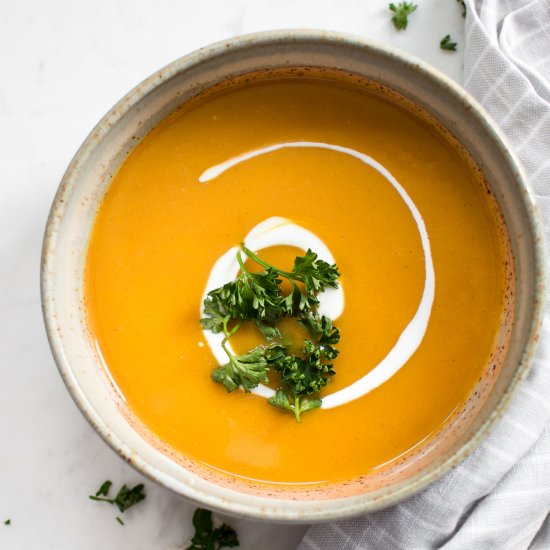 Easy Instant Pot Sweet Potato Soup