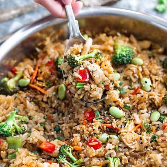 One Pot Teriyaki Rice