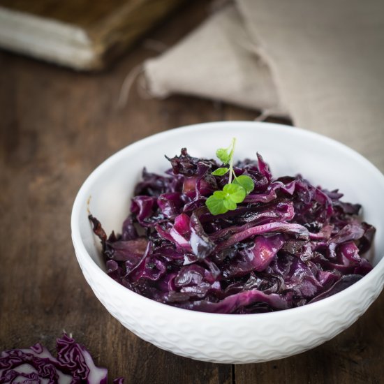 Microwave Red Cabbage