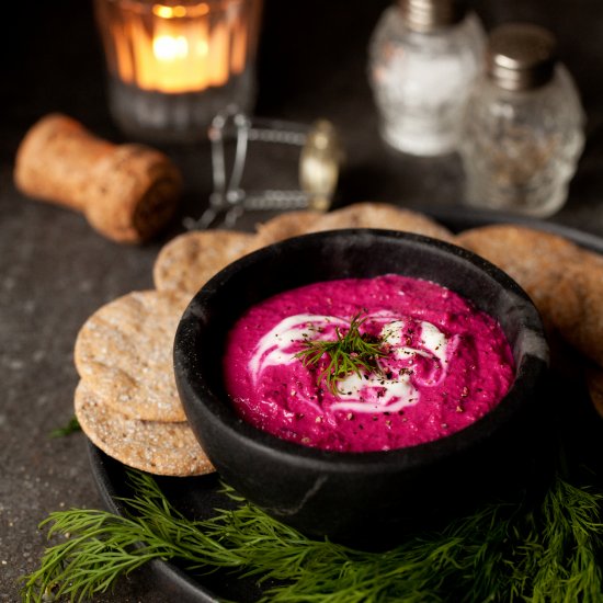 Healthy Beetroot Tahini Dip