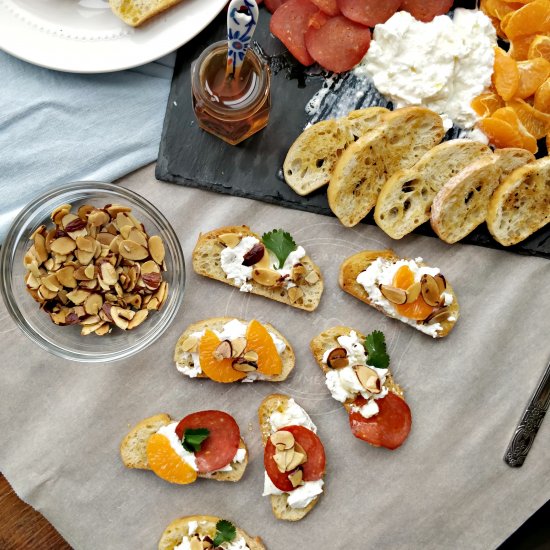 Winter Burrata Board