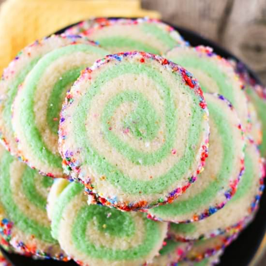 Rainbow Pinwheel Cookies