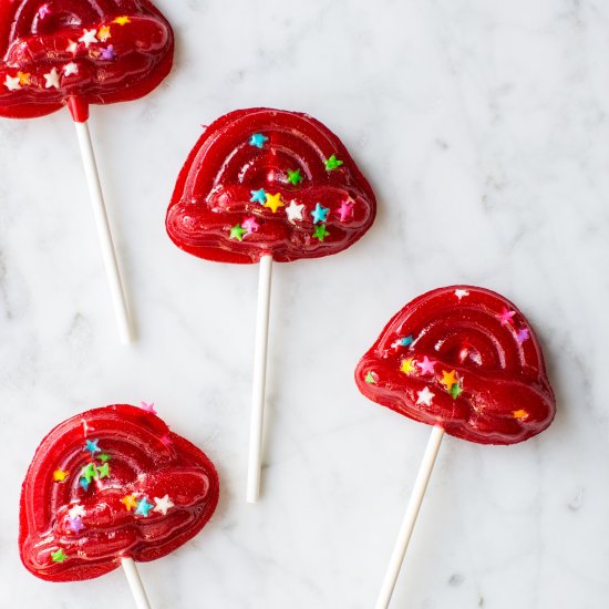 Cherry Lollipops