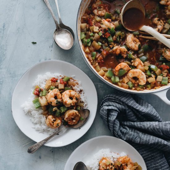 Shrimp Étouffée W Clams & Potatoes