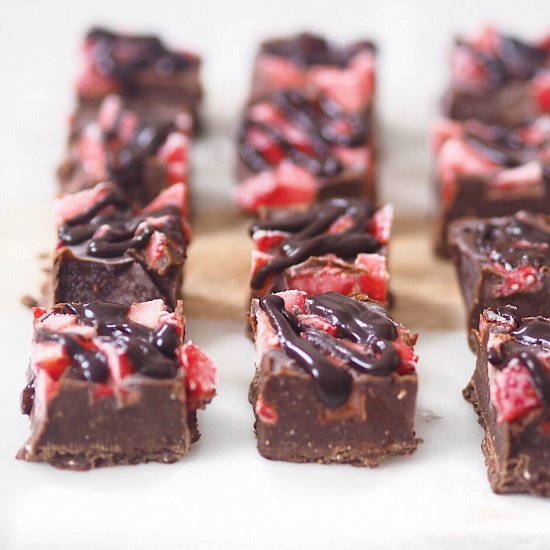 Chocolate Strawberry Fudge