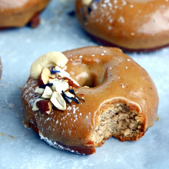 Vegan Cashew Banana Bread Donuts