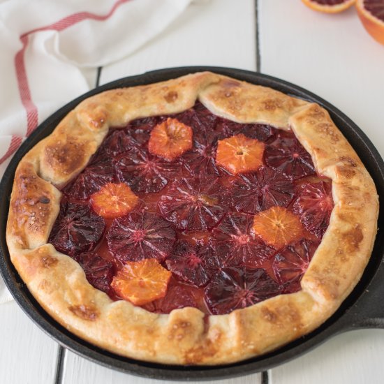 Rustic Blood Orange Galette