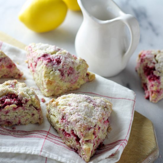 Raspberry Lemon Scones