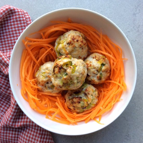 Apple and Leek Meatballs