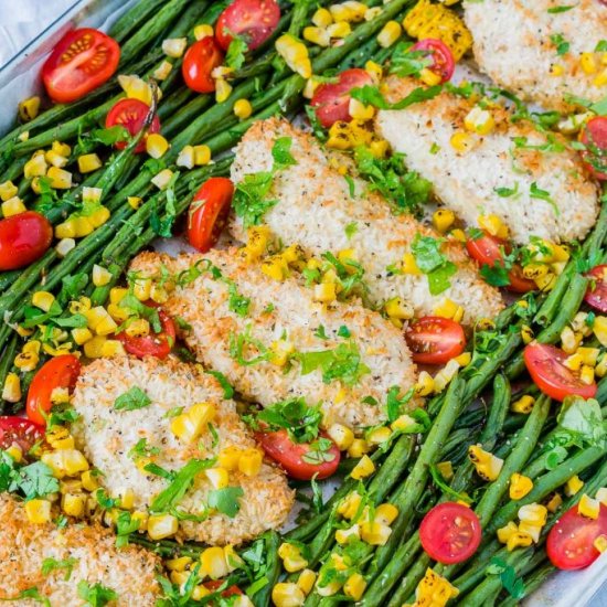 One Pan Crispy Chicken Garlic