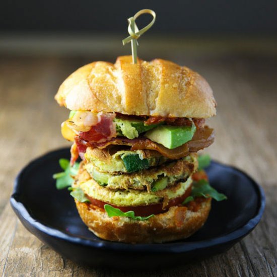 Zucchini Frittata Burger