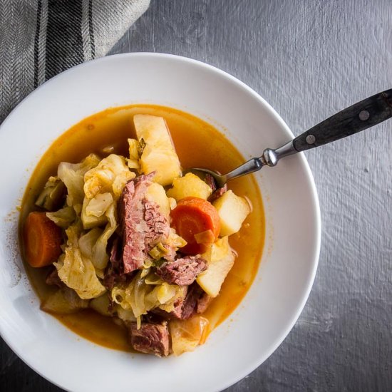 Corned Beef & Cabbage Stew