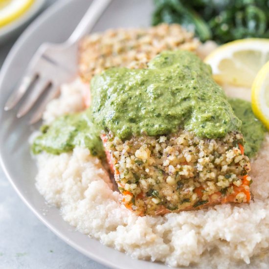 Walnut Crusted Salmon