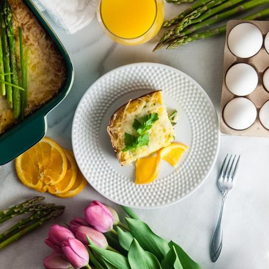 Cheesy Asparagus Frittata