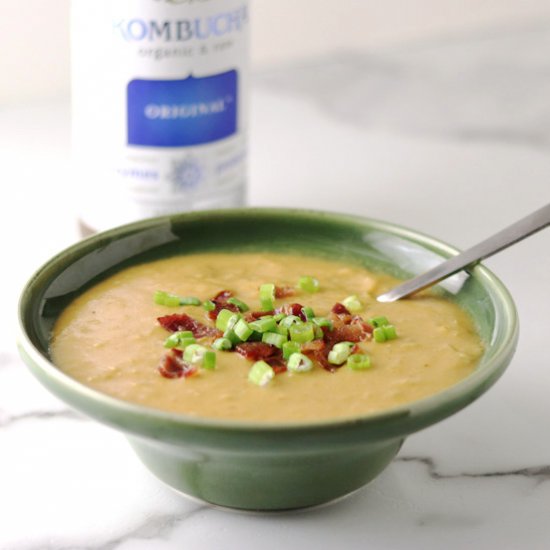 Kombucha “Beer Cheese” Soup