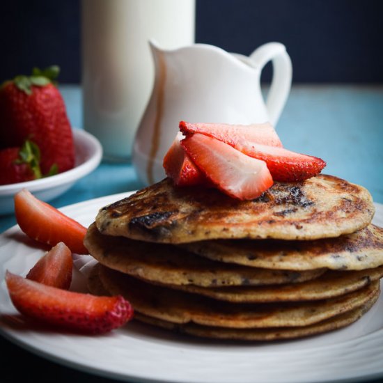 Whole wheat & chocolate pancakes