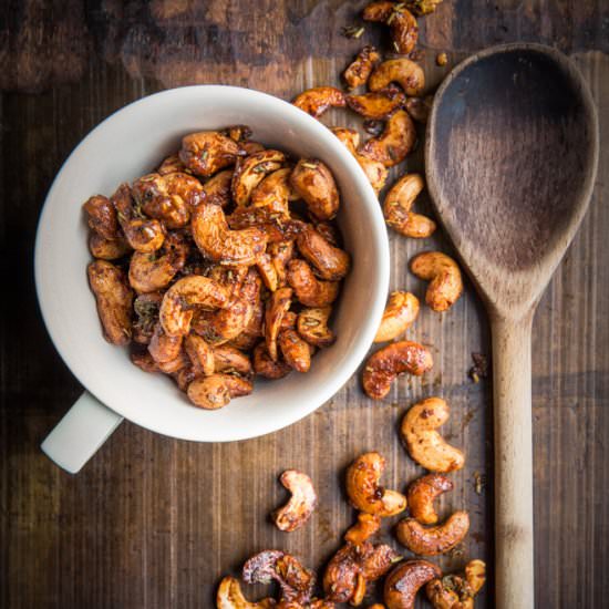 Spicy Roasted Cashew Nuts