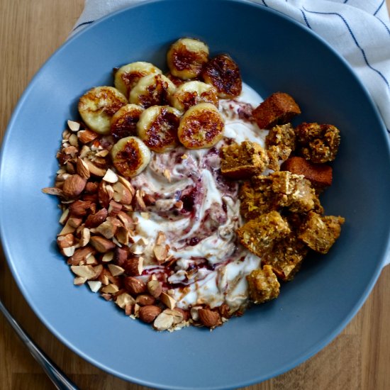 Fig butter breakfast bowl