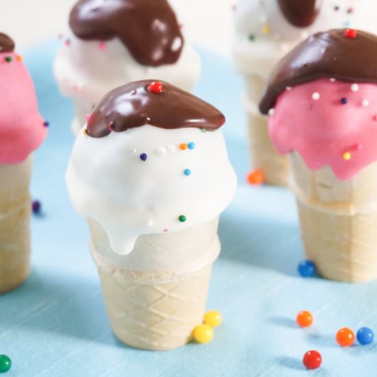 Ice Cream Cone Cake Balls