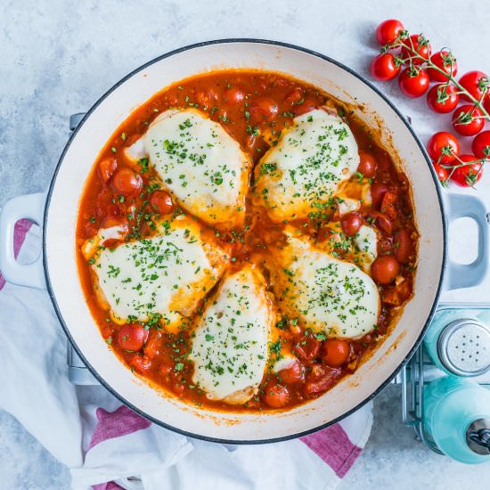 Mozzarella Chicken In Tomato Sauce