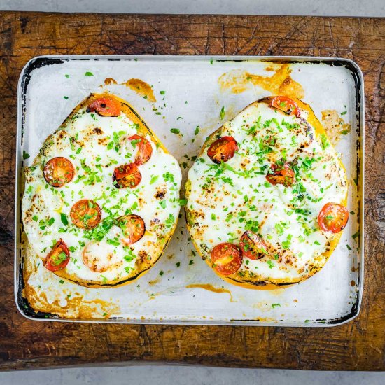 Cheesy Chicken Spaghetti Squash