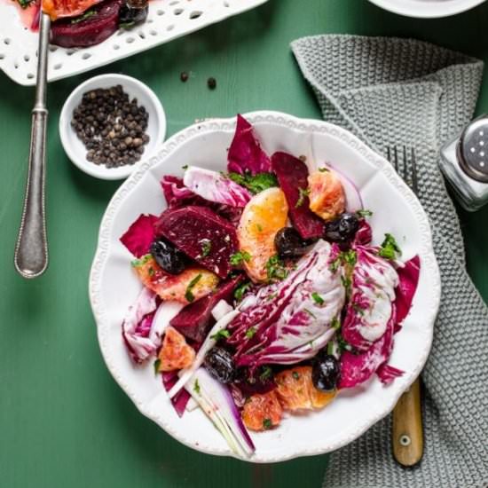 Red Orage and beetroot salad